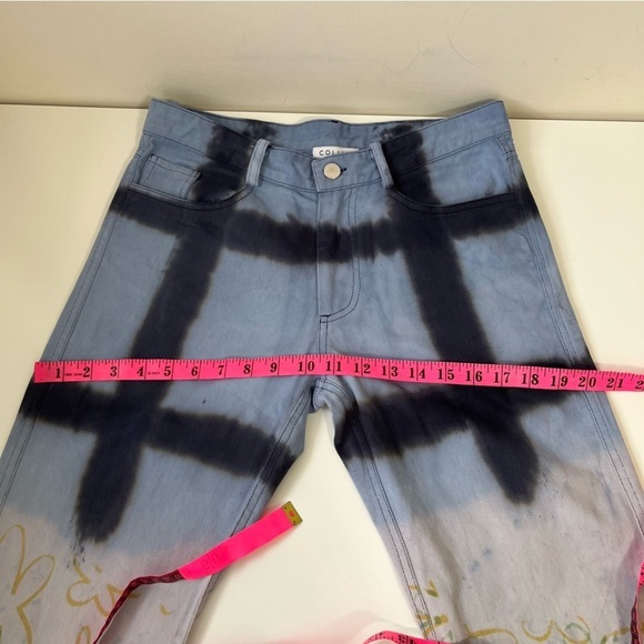 Collina Strada Runway Hand Dyed Straight Leg Jeans Size S - Picture 16 of 16